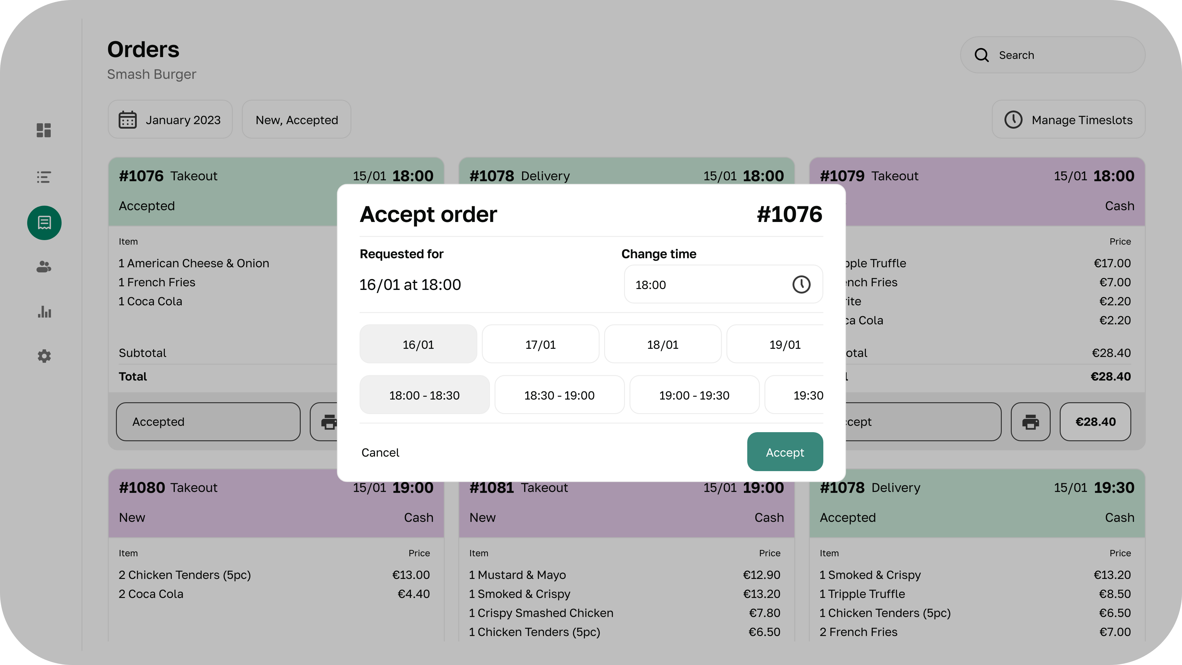 Kitchen Order Management